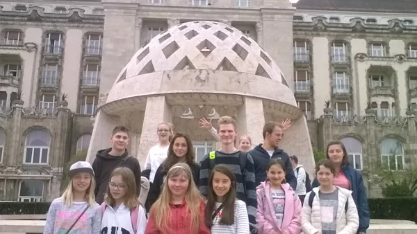 el grupo de Lyceum Hungaricum en Hungría